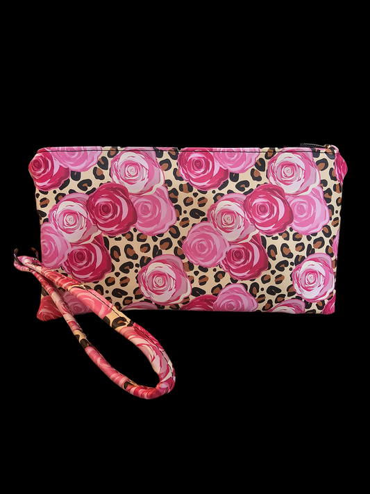 Cheetah Rose Shazzy Wristlet Wallet