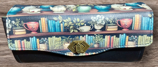 Books & Granite Clutch Wallet